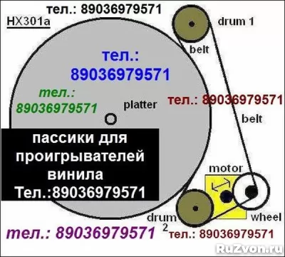 новый пассик для Technics SL-220 ремень пасик для Техникс SL фото 1