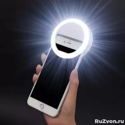 Селфи лампа кольцевая Selfie Ring Light rk14 со встроенным а фото 5