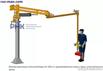 Манипулятор пневматический шарнирно-балансирный ШБМ-150-П фото 4
