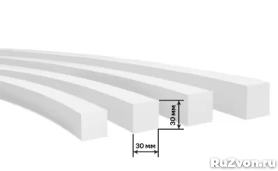 Уплотнитель силиконовый 30х30мм КФТЕХНО (Россия). фото