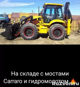 Экскаватор-погрузчик SHANMON 388H мосты CARRARO Карраро г/п фото 12