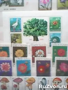 Коллекция марок флора и фауна фото 9