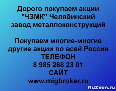 Покупка акций «ЧЗМК Челябинский завод металлоконструкций» фото