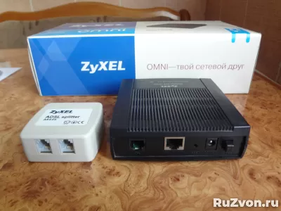 Модем ADSL2+ с портом Ethernet фирмы ZyXEL фото 1