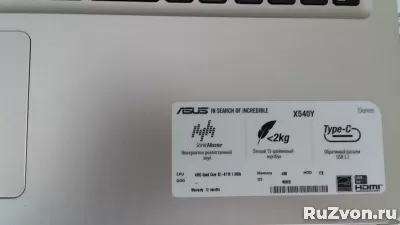 ноутбук Asus, 3-х летний, мод.Х540Y, в отл. состоянии фото 2