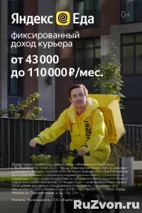 курьер партнера сервиса Яндекс Еда фото