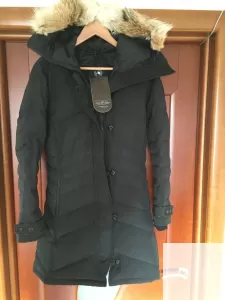 Куртка пуховик новый canada goose 46 м женская парка черная фото 9