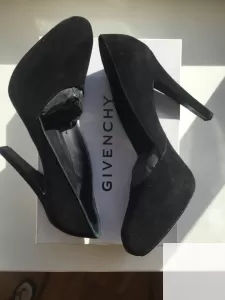 Туфли новые givenchy италия 39 размер черные замша платформа фото