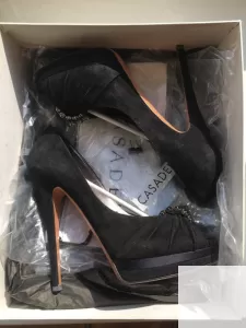 Туфли casadei италия новые размер 39 замшевые черные платфор фото 5
