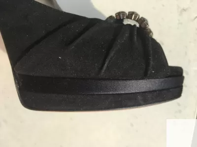 Туфли casadei италия новые размер 39 замшевые черные платфор фото 8
