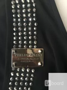 Платье новое philipp plein 44 46 м турция черное мини хлопок фото 1