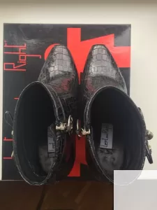 Ботинки left right италия 39 размер кожа черные платформа фото 2