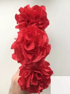 Ободок на волосы в стиле dolce gabbana красный цветы розы фото 6