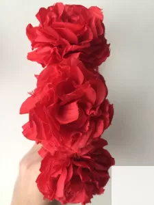 Ободок на волосы в стиле dolce gabbana красный цветы розы фото 5