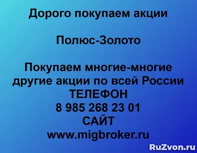 Покупаем акции Полюс Золото Продать акции по лучшей цене фото