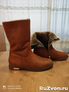 Сапоги женские зимние меховые замшевые новые  SHOES р. 37. фото